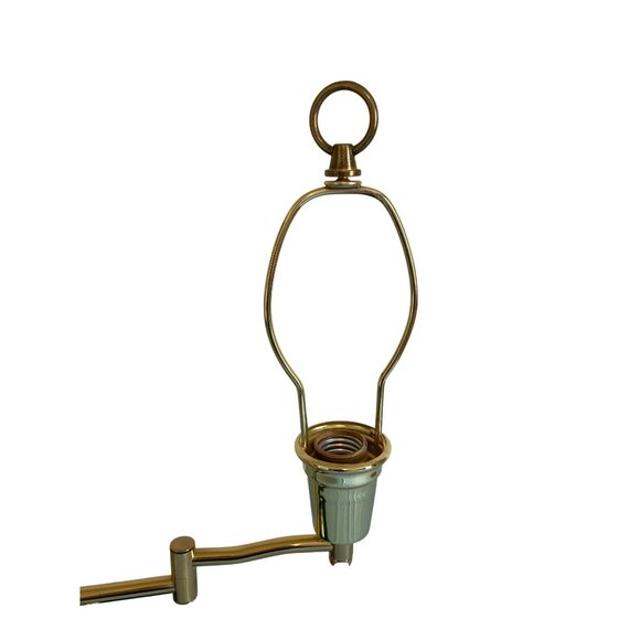 Vintage Swing Arm Desk Lamp Green Marble Marble Look - Picture 6 of 7